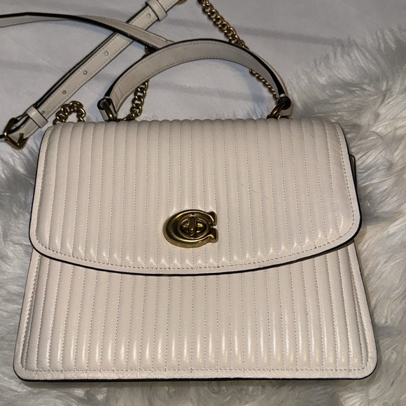 Coach Restored Coachtopia Parker Top Handle Bag With Quilting GUC - Picture 10 of 14